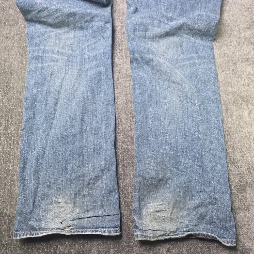True Religion Jeans Ricky Baggy Flap Pocket Mens 38 Fits 41x35 USA Distressed